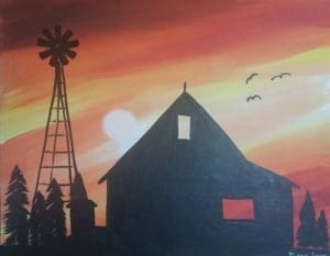 "Barnyard Silhouette" by Dena Lynn