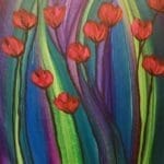 "Stained-Glass Tulips" by Dena Lynn
