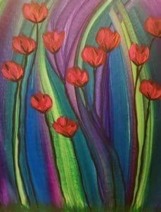 "Stained-Glass Tulips" by Dena Lynn