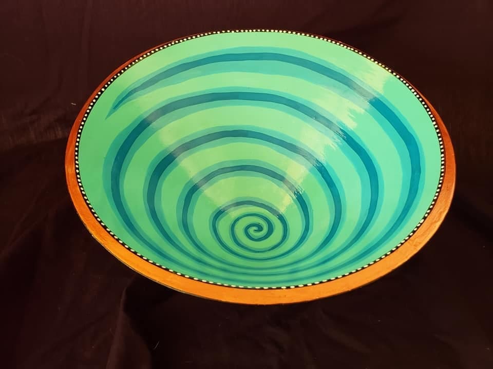Hand-Painted Bowl by Dena Lynn