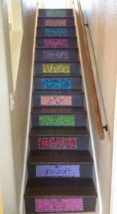 Painted Stairs by Dena Lynn
