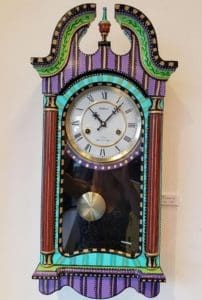 Hand-Painted Clock by Dena Lynn