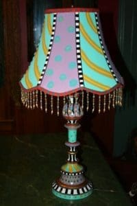 Hand-Painted Lamp by Dena Lynn