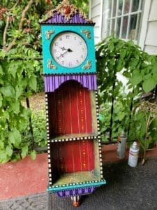 Hand-Painted Grandmother Clock by Dena Lynn