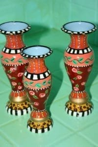 Hand-Painted Vases by Dena Lynn