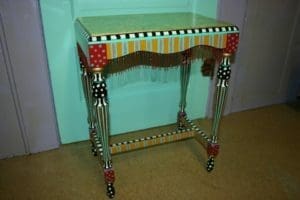 Hand-Painted Table by Dena Lynn