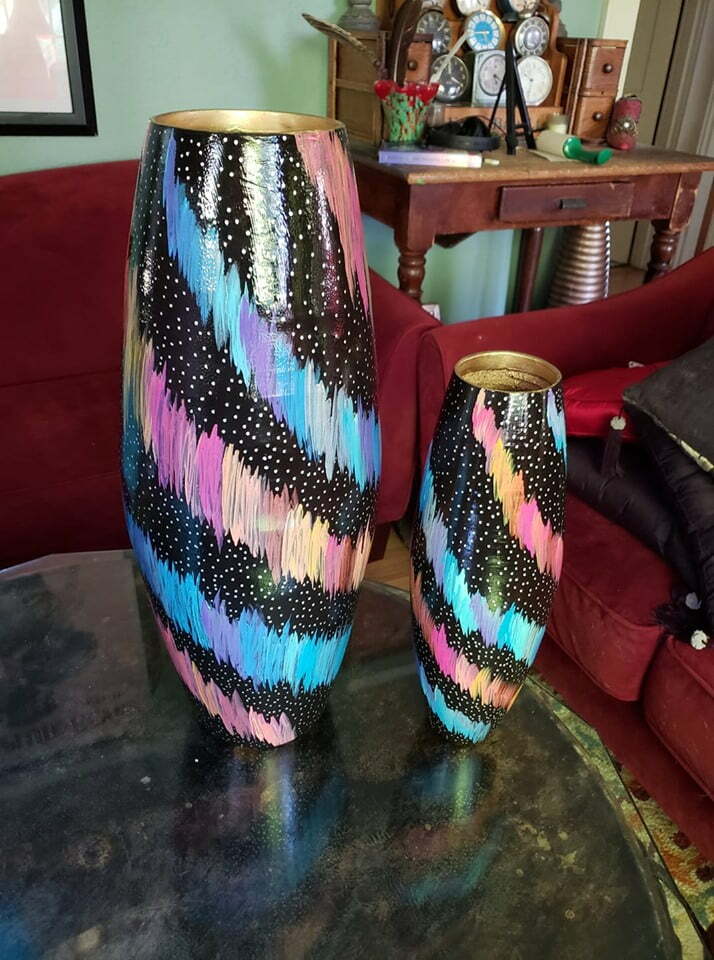 Hand-Painted Vases by Dena Lynn