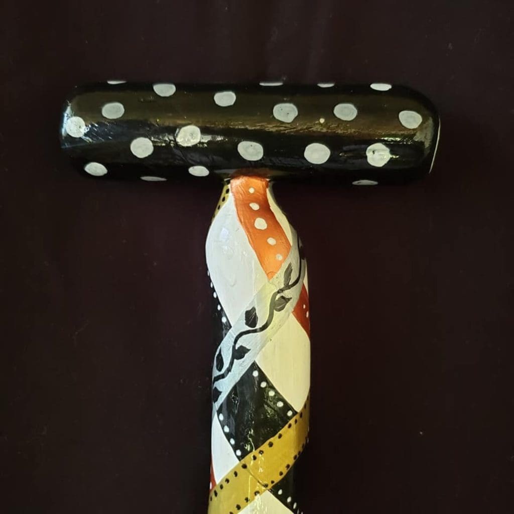 Hand-Painted Walking-Stick